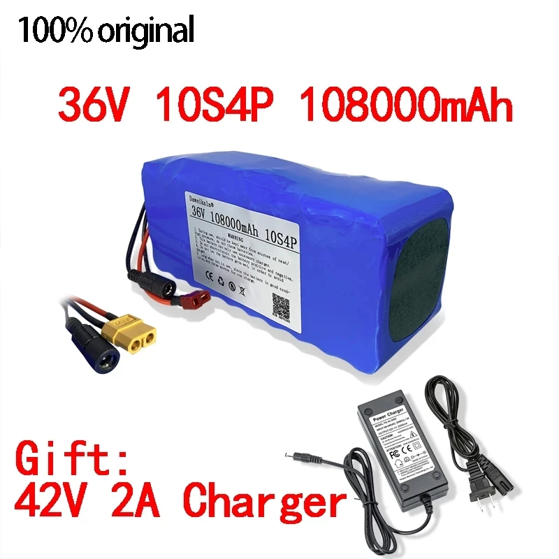2022 Original 36V Battery 10S4P 108Ah 36v 18650 Battery pack 1000W 42V 108000mAh for Ebike electric bicycle with BMS 42V Charger
2022 Original 36V Battery 10S4P 108Ah 36v 18650 Battery pack 1000W 42V 108000mAh for Ebike electric bicycle with BMS 42V Charger