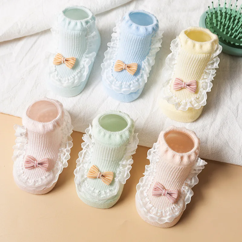2 Pairs Infant Baby Boy Girl Summer Autumn Mesh Short Socks Anti-slip Socks with Dotted Rubber Cute Lace Bow Sock for 0-12M Baby
2 Pairs Infant Baby Boy Girl Summer Autumn Mesh Short Socks Anti-slip Socks with Dotted Rubber Cute Lace Bow Sock for 0-12M Baby