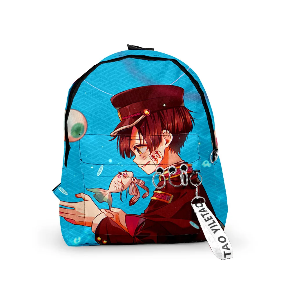 Trendy Toilet-bound Hanako-kun Backpacks Boys/Girls pupil School Bags 3D Print Keychains Oxford Waterproof Cute Small Backpacks
Trendy Toilet-bound Hanako-kun Backpacks Boys/Girls pupil School Bags 3D Print Keychains Oxford Waterproof Cute Small Backpacks