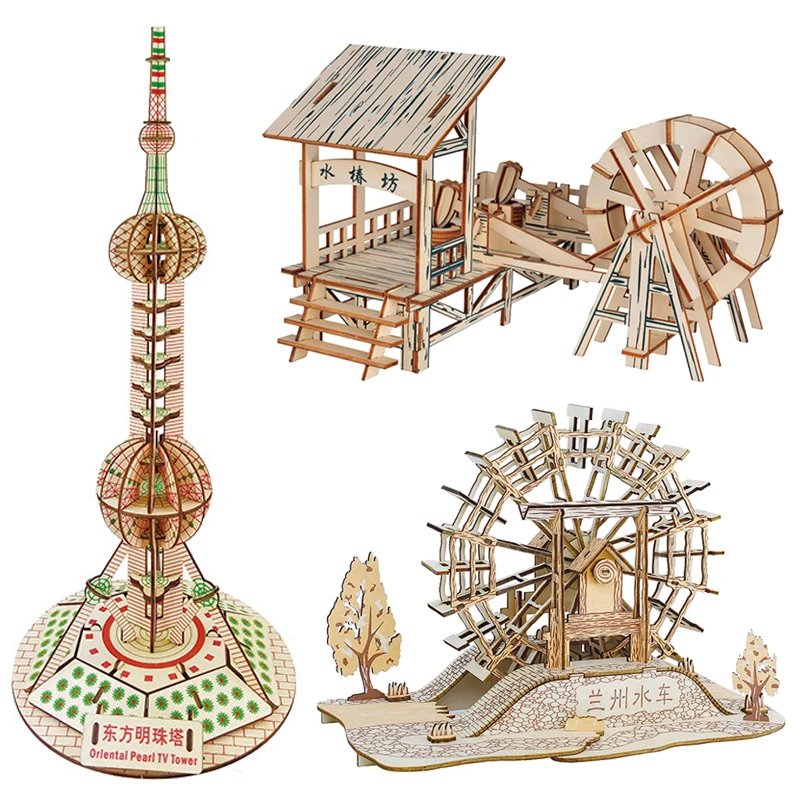3D Wooden Ancient Town Jigsaw Wood Puzzle Buildings Architecture Children DIY Educational Toys For Home Room Table Decoration
3D Wooden Ancient Town Jigsaw Wood Puzzle Buildings Architecture Children DIY Educational Toys For Home Room Table Decoration