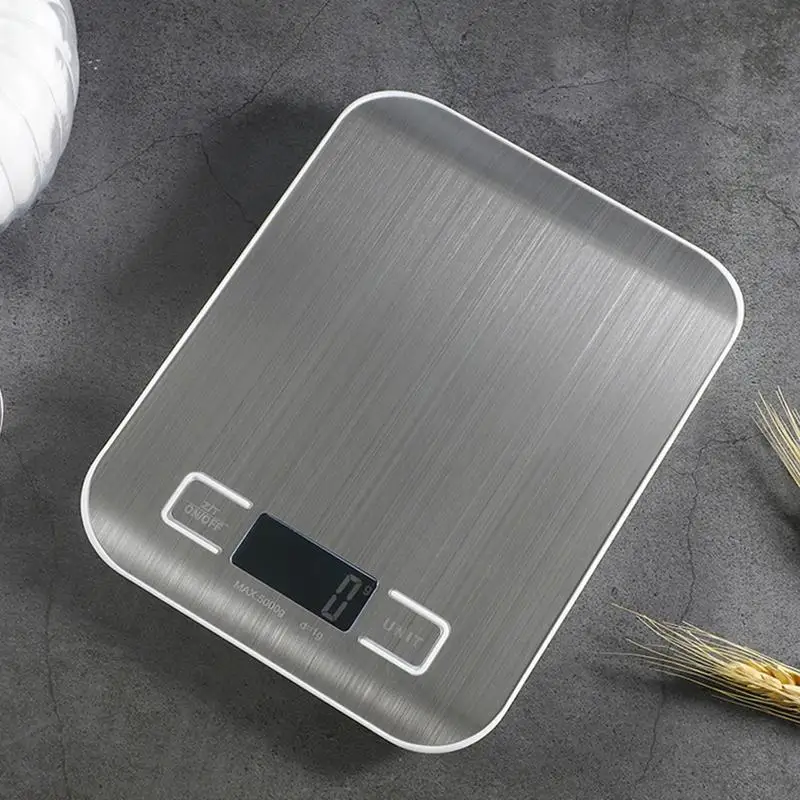 

Кухонные весы из нержавеющей стали для взвешивания пищевых продуктов диетические Почтовые весы точный ЖК электронный