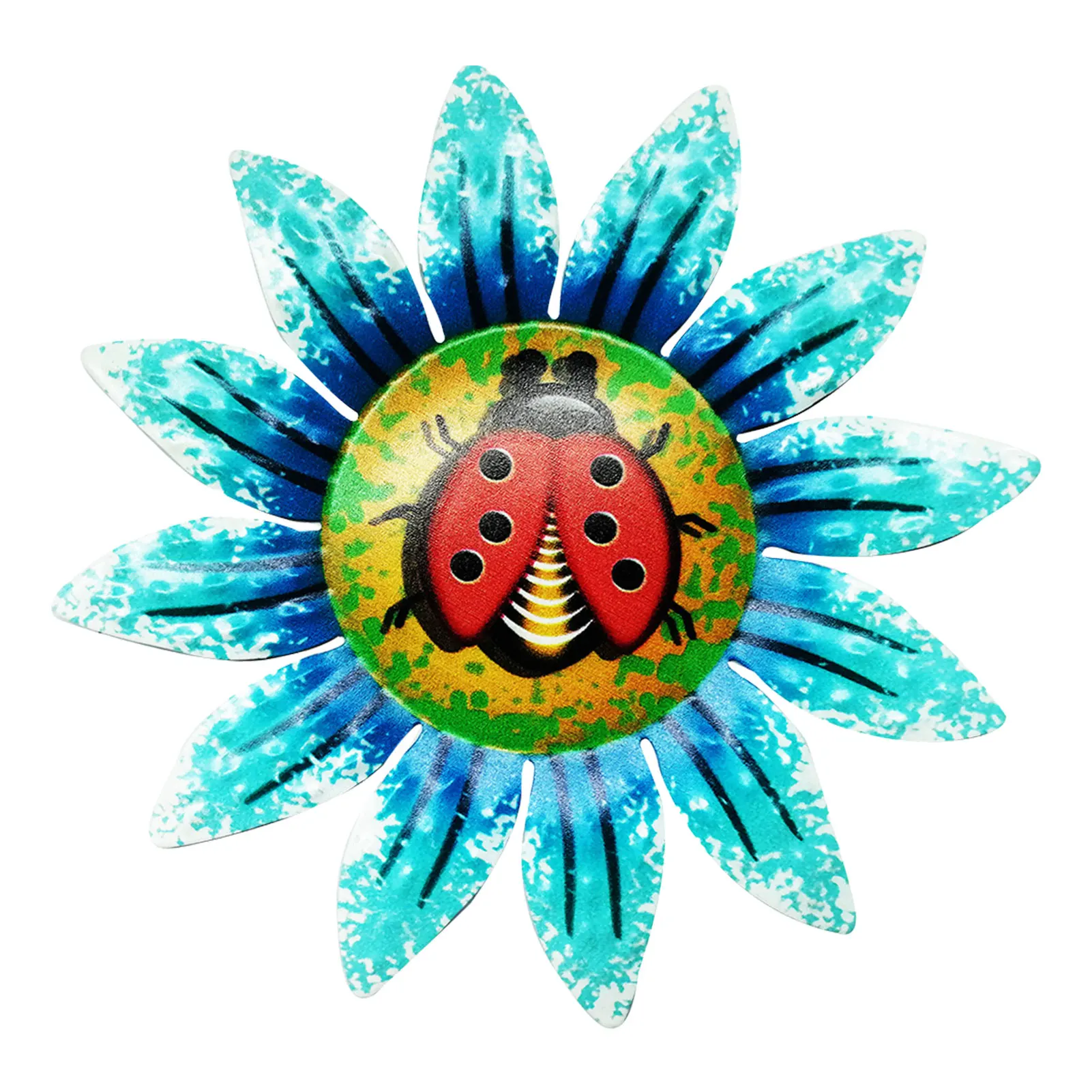 Metal Flower Wall Art Decor Multi-colored Suower Shape Butterfly Patterns Wall Hangings Decoration For Garden Yard Fence 
Metal Flower Wall Art Decor Multi-colored Suower Shape Butterfly Patterns Wall Hangings Decoration For Garden Yard Fence