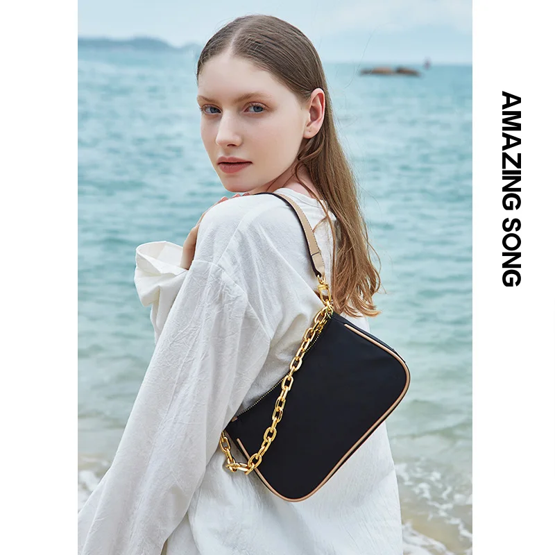 Amazing Song Underarm Bag Shoulder Bag Baguette Portable Casual High-end Chain Niche Split Leather
Amazing Song Underarm Bag Shoulder Bag Baguette Portable Casual High-end Chain Niche Split Leather