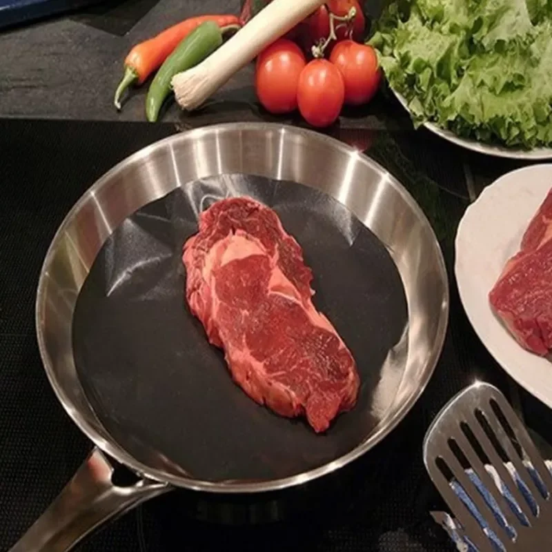 Mat Reuseable Non-stick Pan Fry Liner Sheet Cooking Oil Sheet Pad Kitchen Pads Baking Mats Kitchen Party Favor 24cm 
Mat Reuseable Non-stick Pan Fry Liner Sheet Cooking Oil Sheet Pad Kitchen Pads Baking Mats Kitchen Party Favor 24cm