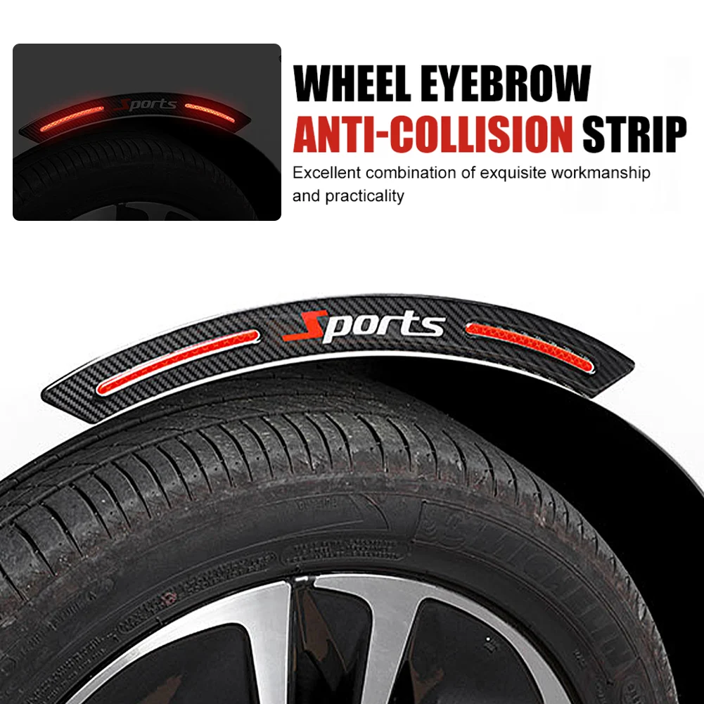 4PCS Universal Car Wheel Eyebrow Trim Reflective Anti-collision Strip Auto Fender Flare Edge Trim Protector Car Accessories
4PCS Universal Car Wheel Eyebrow Trim Reflective Anti-collision Strip Auto Fender Flare Edge Trim Protector Car Accessories