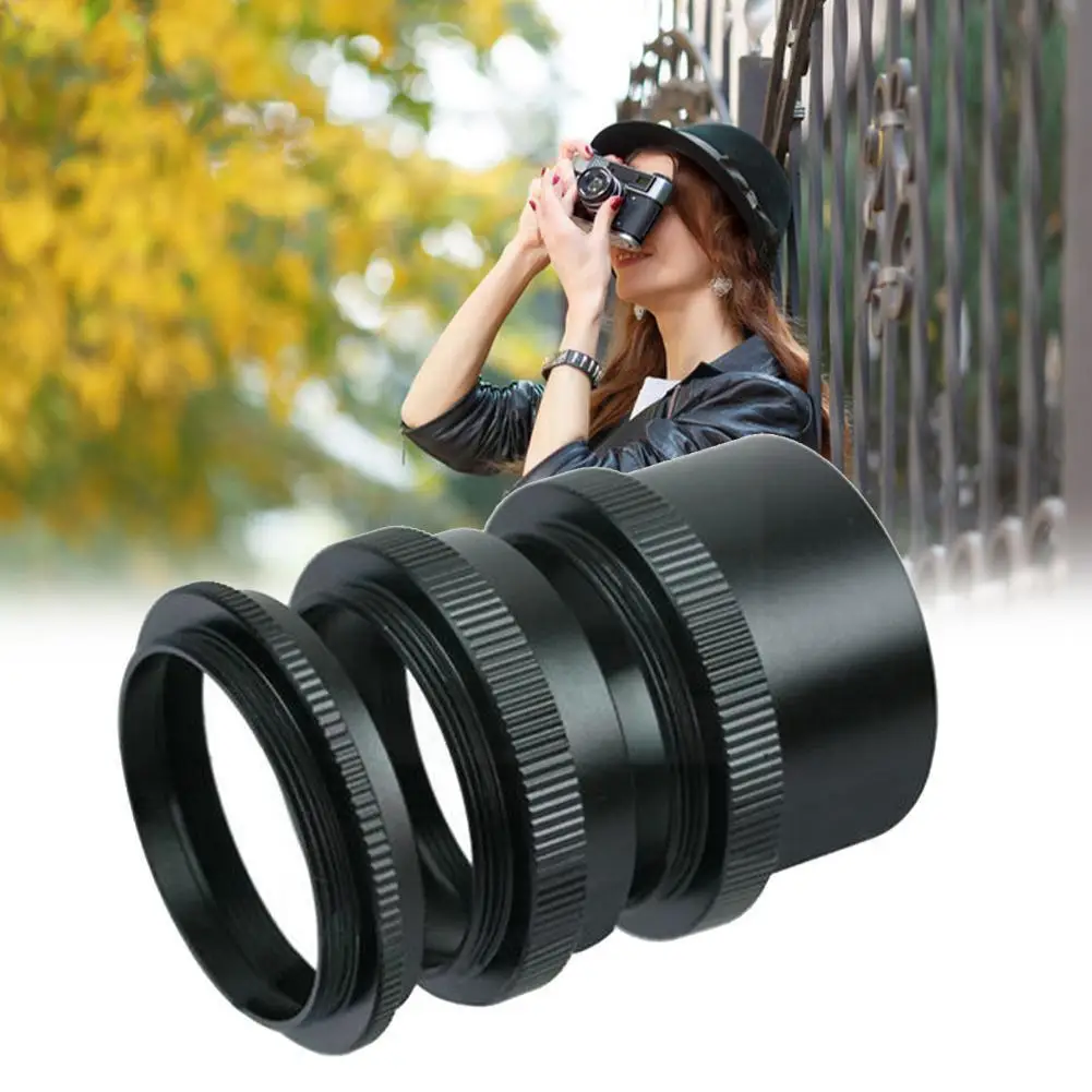 New Macro Extension Tube Ring Suitable For M42 Includes Extension Adapters 9 /16/30mm Screw Lens E5z2
New Macro Extension Tube Ring Suitable For M42 Includes Extension Adapters 9 /16/30mm Screw Lens E5z2