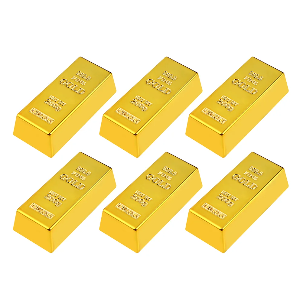 Gold Bar Brick Fake Bullion Simulation Barsartificial Faux Decorationmini Small Bricks Treasure Golden Simulated Glittering
Gold Bar Brick Fake Bullion Simulation Barsartificial Faux Decorationmini Small Bricks Treasure Golden Simulated Glittering