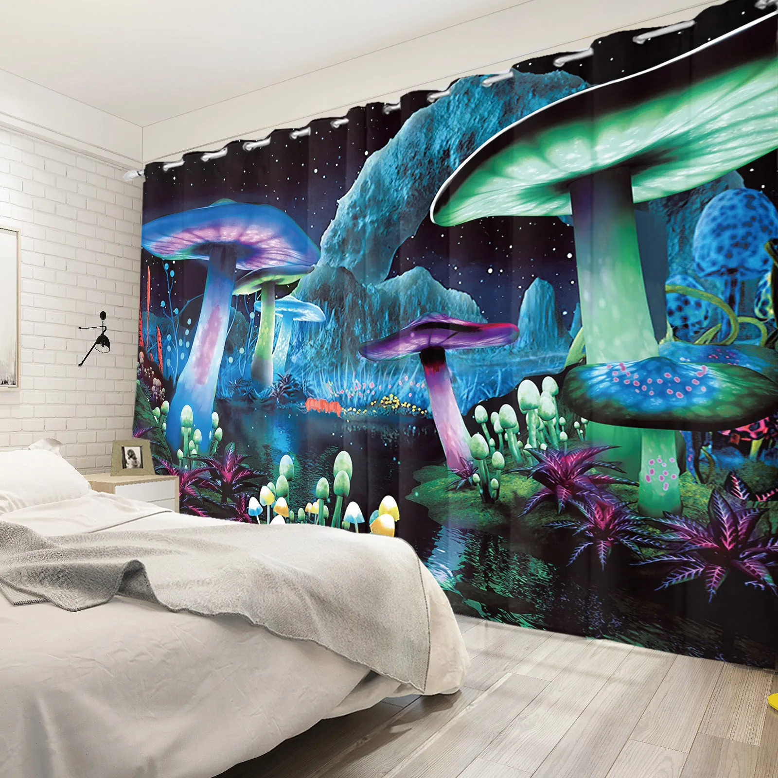 Natural Wonderland Fairy Tale Mushroom Blackout Curtain Bedroom Home and Decoration Blackout Curtains for Room 2 Pieces
Natural Wonderland Fairy Tale Mushroom Blackout Curtain Bedroom Home and Decoration Blackout Curtains for Room 2 Pieces