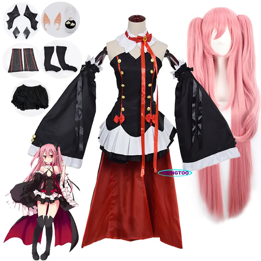 Костюм для косплея аниме сераф из Конца Owari no Seraph Krul Tepes, женский парик униформы
Костюм для косплея аниме сераф из Конца Owari no Seraph Krul Tepes, женский парик униформы