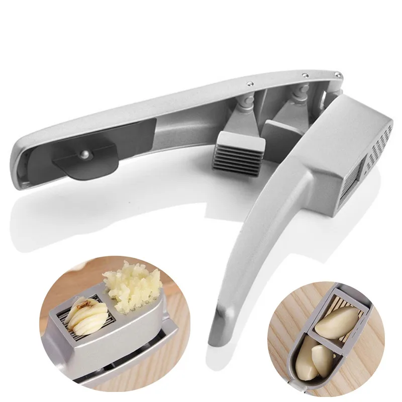 Garlic Press & Slicer 2 in 1 - Aluminium Garlic & Ginger Mincer and Slicer - with Slicing and Grinding - Kitchen Cooking Tools
Garlic Press & Slicer 2 in 1 - Aluminium Garlic & Ginger Mincer and Slicer - with Slicing and Grinding - Kitchen Cooking Tools