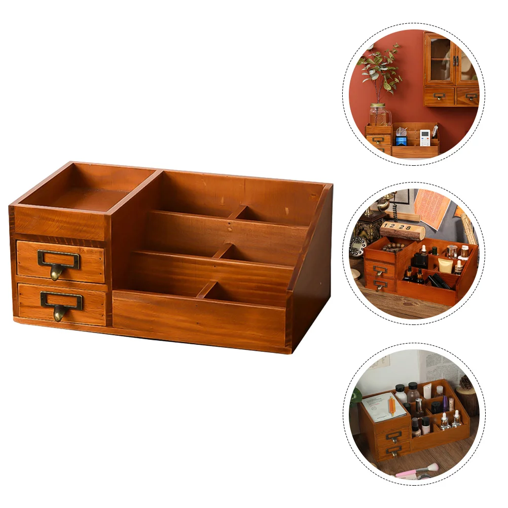 Organizer Storage Desktop Drawer Type Woodenmakeup Sundries Wood Container Holder
Organizer Storage Desktop Drawer Type Woodenmakeup Sundries Wood Container Holder