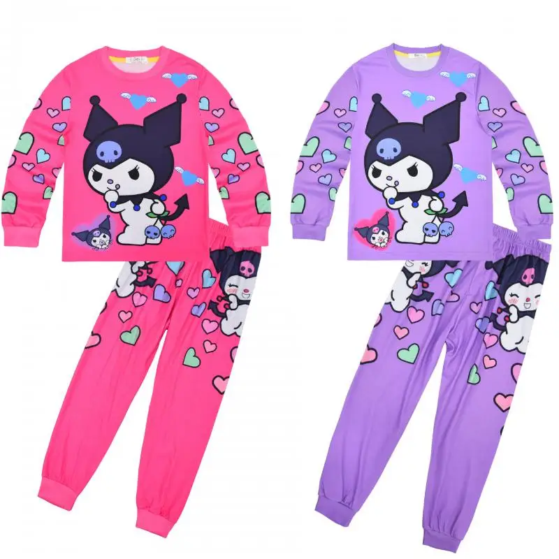 Kawaii Sanrio Cartoon Children Pajamas Cute Kuromi Spring Autumn Soft Comfortable Home Suit Set Birthday Creative Gifts
Kawaii Sanrio Cartoon Children Pajamas Cute Kuromi Spring Autumn Soft Comfortable Home Suit Set Birthday Creative Gifts