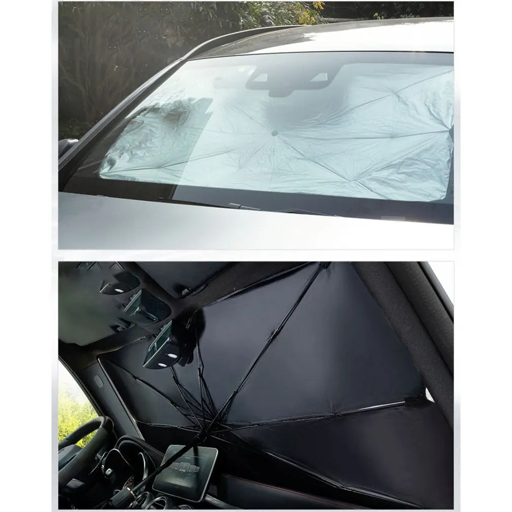

Car Sunshade Interior Front Window Car Sun Shade Cover UV Protector Sun Blind Umbrella SUV Sedan Windshield Accessories