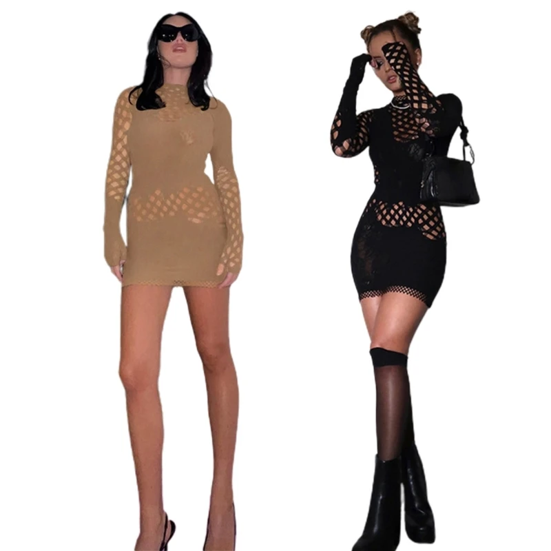 Sexy Bodycon Hollow-Out Jumpsuit Trendys Long Sleeves Floral Dress Super Short Mini Clubs Parties Wearing for Women
Sexy Bodycon Hollow-Out Jumpsuit Trendys Long Sleeves Floral Dress Super Short Mini Clubs Parties Wearing for Women