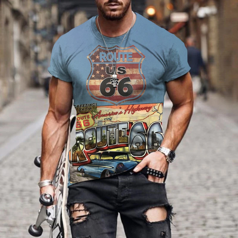 2022 New Hot Sale Road 66 Men's T-Shirt 3D Printing Summer Sportswear Plus Size Harajuku Top XXS-6XL
2022 New Hot Sale Road 66 Men's T-Shirt 3D Printing Summer Sportswear Plus Size Harajuku Top XXS-6XL