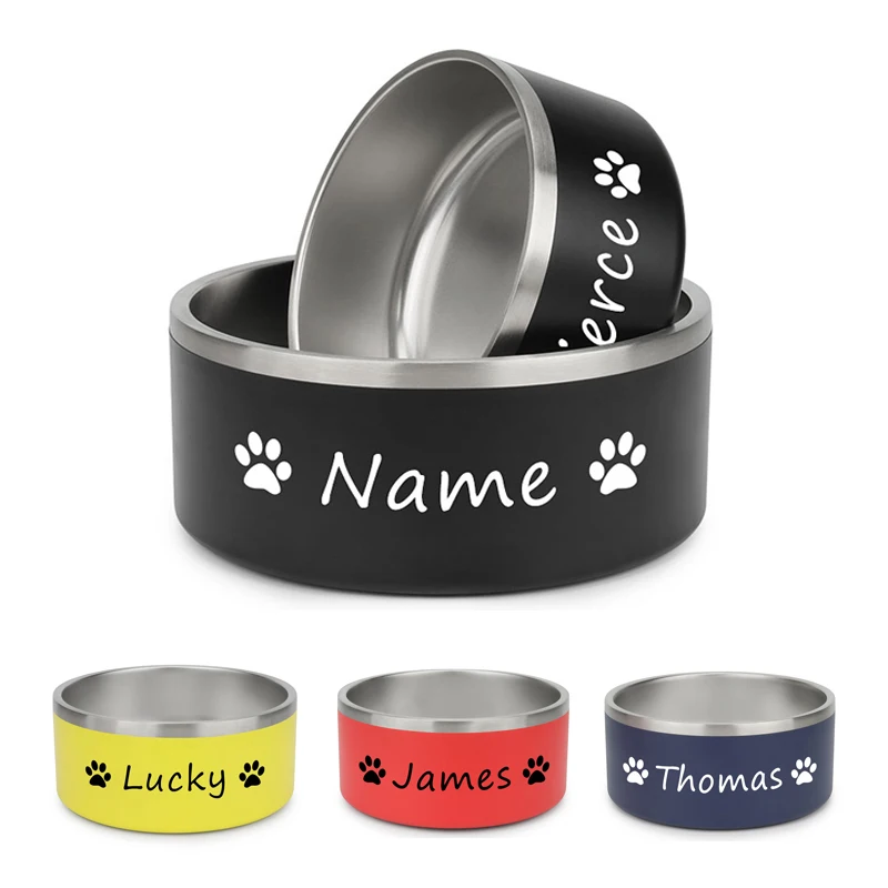 Pet Bowl Custom Name Personalized ID Tag Stainless Steel Non-Slip Durable Dog Cats Bowl for Medium Big Large Dogs Pet Feeder
Pet Bowl Custom Name Personalized ID Tag Stainless Steel Non-Slip Durable Dog Cats Bowl for Medium Big Large Dogs Pet Feeder