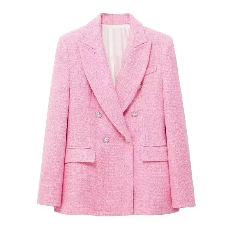 2022 Summer Women Jacket Ornate Button Tweed Woolen Coats Female Casual Thick Pink Blazers Blue Outerwea
2022 Summer Women Jacket Ornate Button Tweed Woolen Coats Female Casual Thick Pink Blazers Blue Outerwea