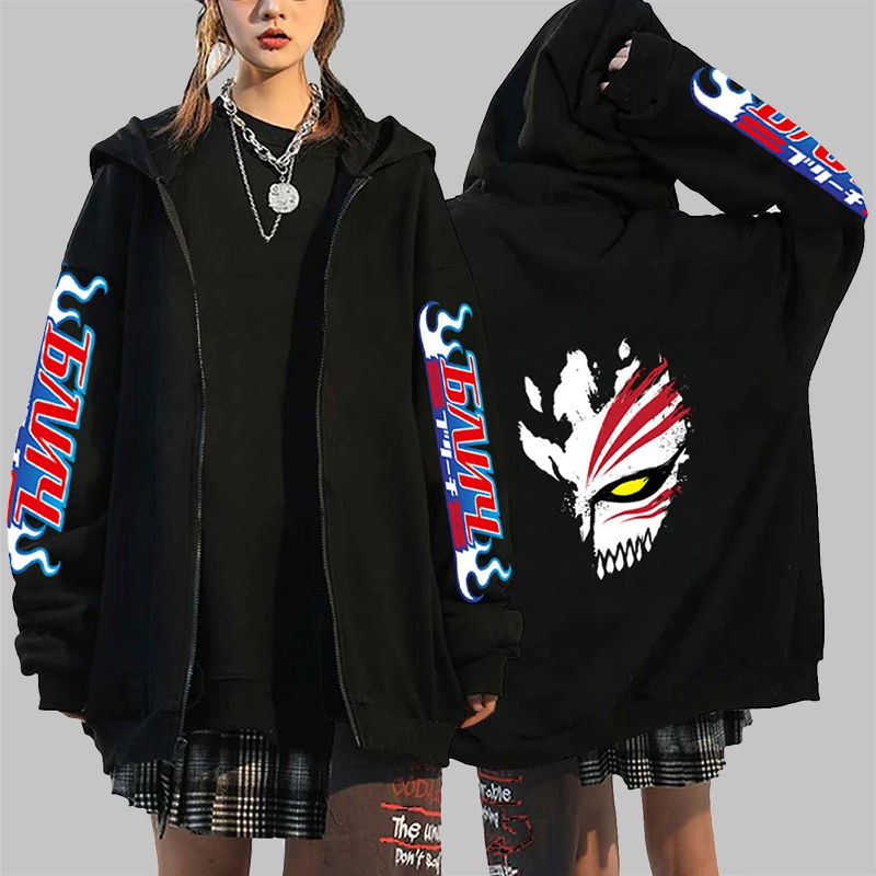 Hot New Anime Bleach Kurosaki Ichigo Hoodie Boy/girls Sweatshirts Japanese Streetwears Unisex Casual Sport Pullover Zipper Tops
Hot New Anime Bleach Kurosaki Ichigo Hoodie Boy/girls Sweatshirts Japanese Streetwears Unisex Casual Sport Pullover Zipper Tops