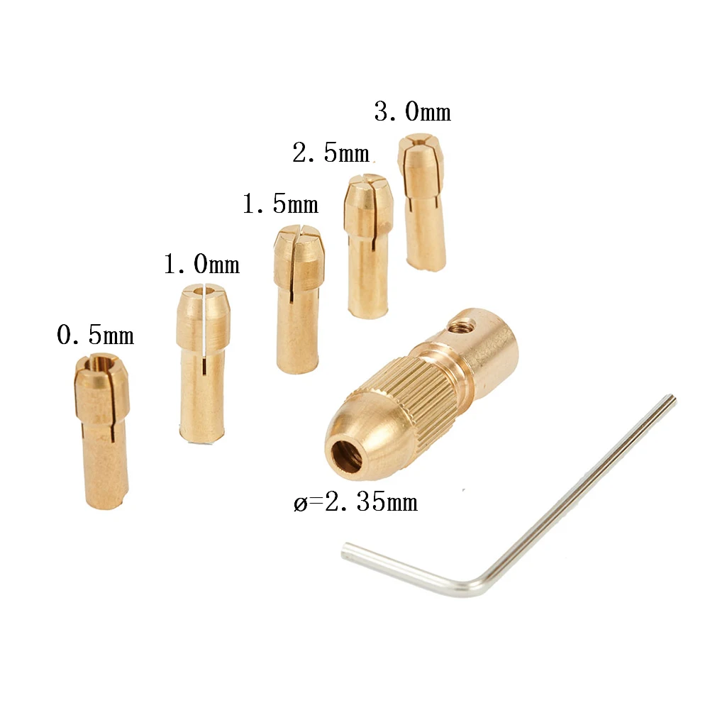0.5-3mm Drill Chuck Set 7pcs Drill Chuck Set Copper Gold for ABS board aluminium sheet paperboard drilling 1pc new
0.5-3mm Drill Chuck Set 7pcs Drill Chuck Set Copper Gold for ABS board aluminium sheet paperboard drilling 1pc new
