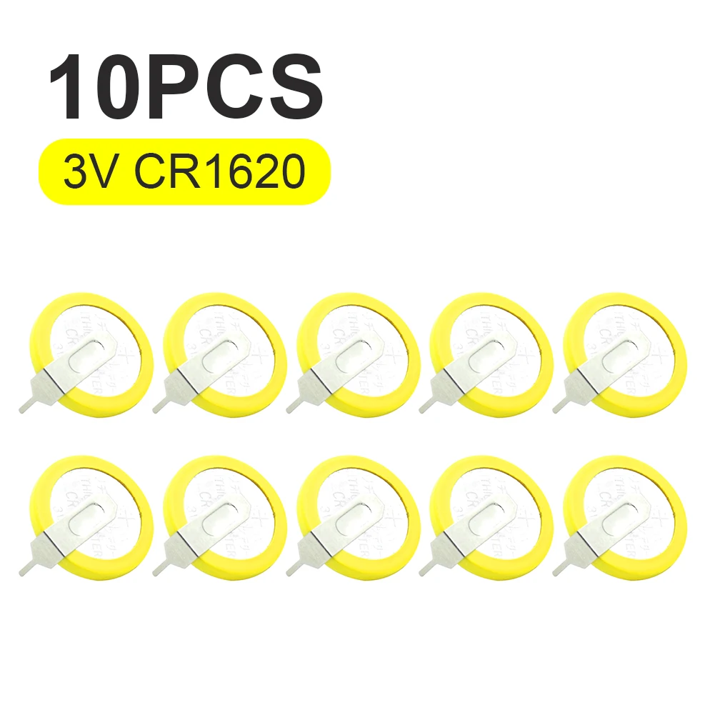 10pcs/lot CR1620 Button Cell Batteries 3V Coin Cell with Solder Pins For Replacing Saved Game Main Board Toys Batteries
10pcs/lot CR1620 Button Cell Batteries 3V Coin Cell with Solder Pins For Replacing Saved Game Main Board Toys Batteries