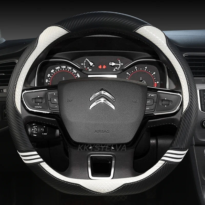 Для Citroen Berlingo e-Berlingo XL чехол рулевого колеса автомобиля углеродное волокно + кожаные Нескользящие автомобильные аксессуары
Для Citroen Berlingo e-Berlingo XL чехол рулевого колеса автомобиля углеродное волокно + кожаные Нескользящие автомобильные аксессуары