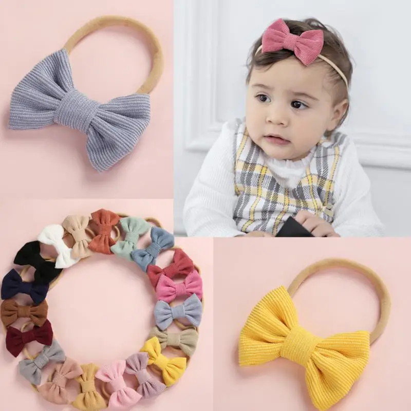 

36 Colors Baby Bows Knot Headband Fashion Elastic Cute Newborn Girls Kids Headwear Hairbands Outdoor Travel Hair Accessories