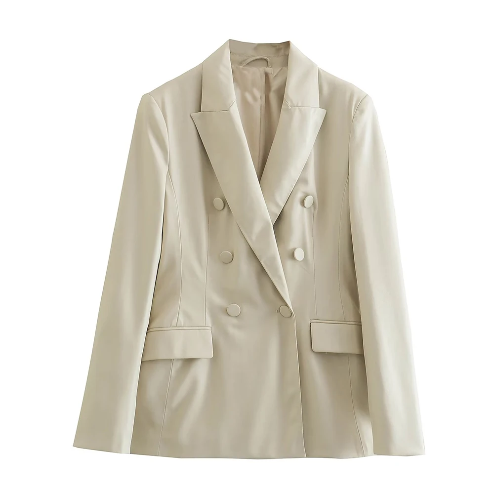 PB&ZA Fuax Leather Jacket Women Blazer Casual Double Breasted Coat Office Lady Streetwear Female Clothes Chic Outerwear3046573
PB&ZA Fuax Leather Jacket Women Blazer Casual Double Breasted Coat Office Lady Streetwear Female Clothes Chic Outerwear3046573