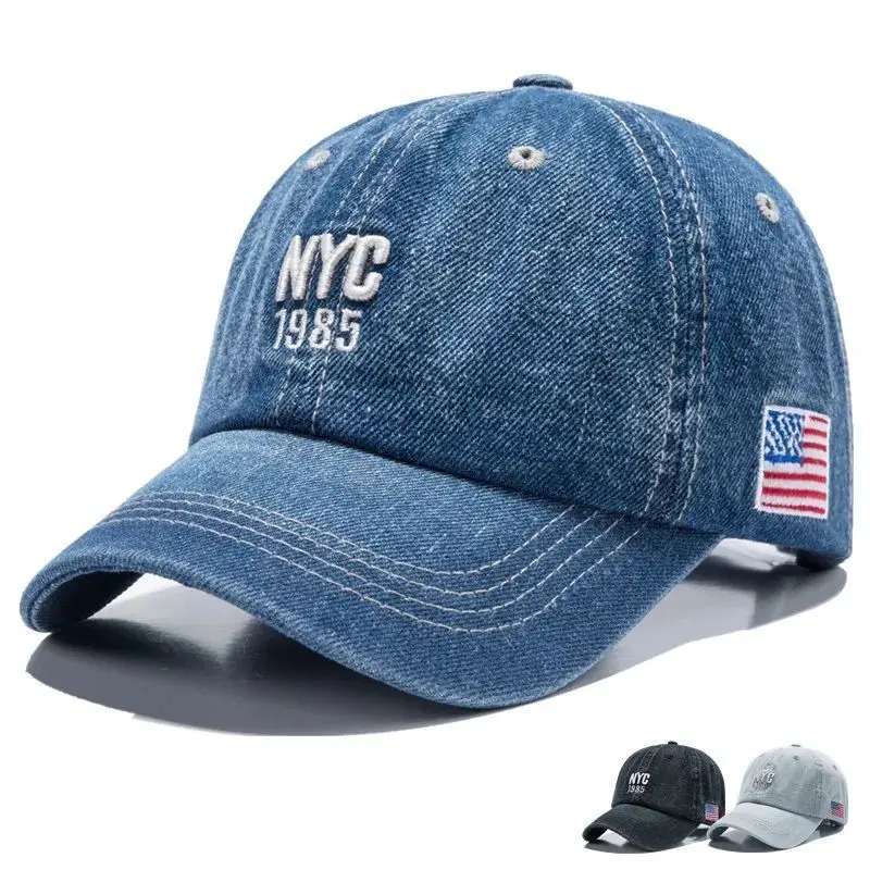 Men's Spring Summer Korean Style Trendy Glossy Denim Baseball Peaked Women's Outdoor Travel Sun Protection Hat
Men's Spring Summer Korean Style Trendy Glossy Denim Baseball Peaked Women's Outdoor Travel Sun Protection Hat
