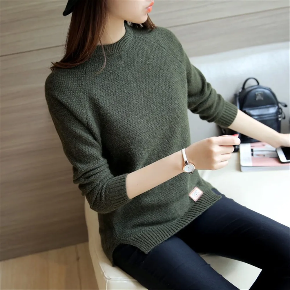 2022 Women Sweaters and Pullovers Autumn Winter Long Sleeve Pull Femme Solid Pullover Female Casual Short Knitted Sweater
2022 Women Sweaters and Pullovers Autumn Winter Long Sleeve Pull Femme Solid Pullover Female Casual Short Knitted Sweater