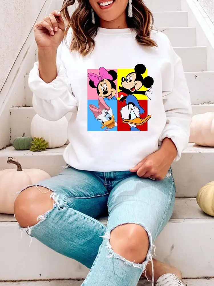 Модная одежда Disney, женские праздничные женские свитшоты с графическим принтом, Микки Маус, милая повседневная одежда, пуловеры
Модная одежда Disney, женские праздничные женские свитшоты с графическим принтом, Микки Маус, милая повседневная одежда, пуловеры