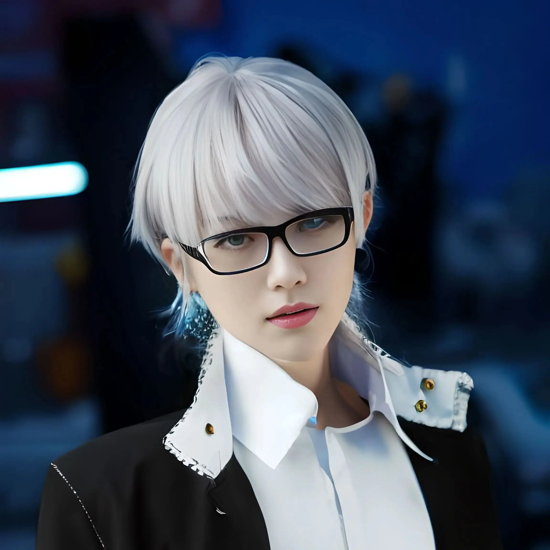 Игра Persona 4 Narukami Yu парик для косплея серебристо-серый короткие волосы игровой