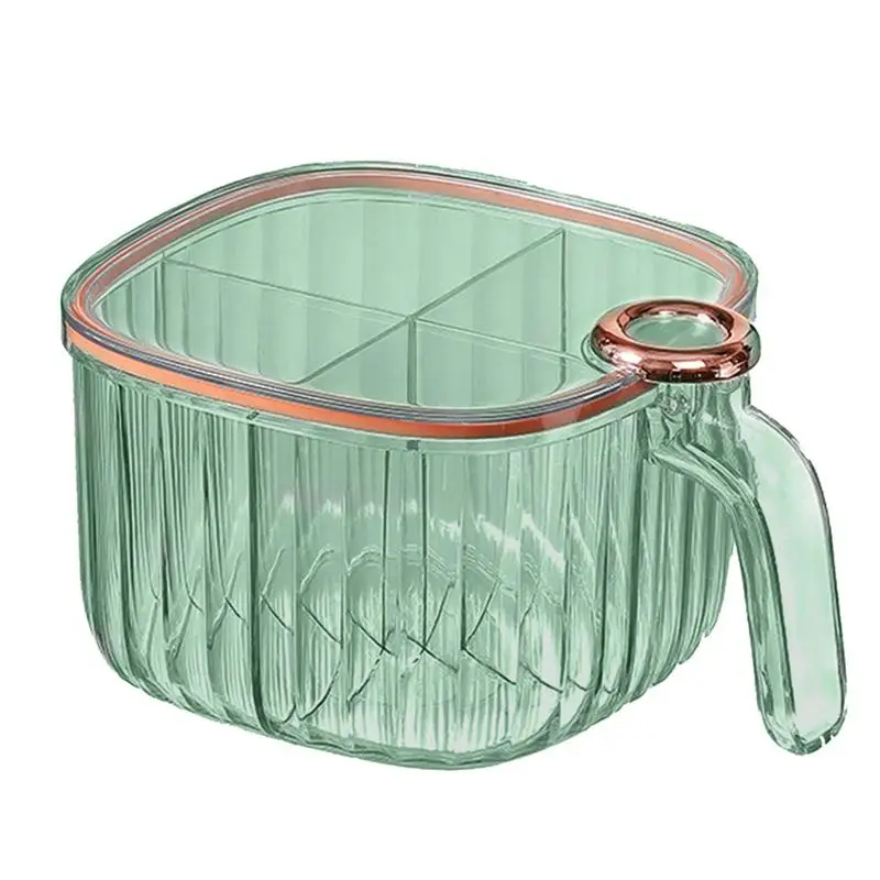 Clear Seasoning Storage Box 4 Grid Spice Jar Seasoning Jars With Lid And Spoon Moisture-proof Spice Containers For Seasonings 
Clear Seasoning Storage Box 4 Grid Spice Jar Seasoning Jars With Lid And Spoon Moisture-proof Spice Containers For Seasonings