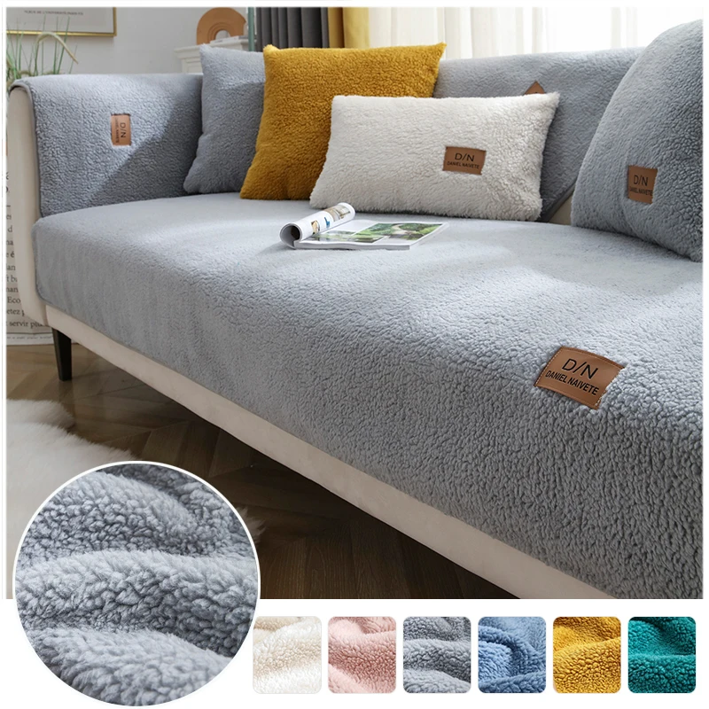 Nordic Anti-skid Thickened Plush Cushion Warm Cover Simple Imitation Cashmere Sofa Cushion Cover For Leather Sofa Wooden Chair
Nordic Anti-skid Thickened Plush Cushion Warm Cover Simple Imitation Cashmere Sofa Cushion Cover For Leather Sofa Wooden Chair