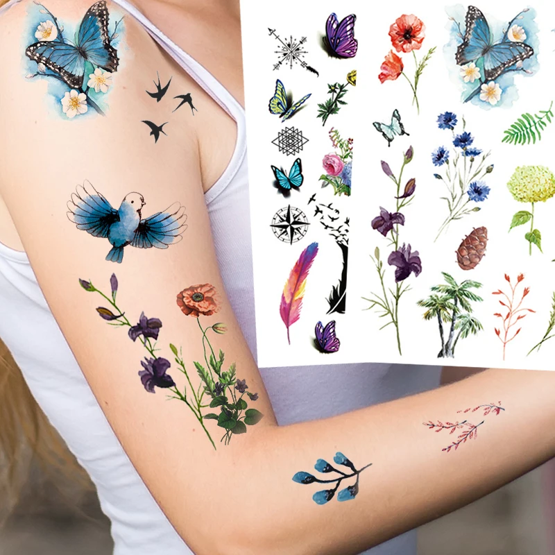 Factory Spot Color Butterfly Pattern Arm Clavicle Tattoo Stickers Girls Imitation Tattoo Personality Animal Online Stickers
Factory Spot Color Butterfly Pattern Arm Clavicle Tattoo Stickers Girls Imitation Tattoo Personality Animal Online Stickers