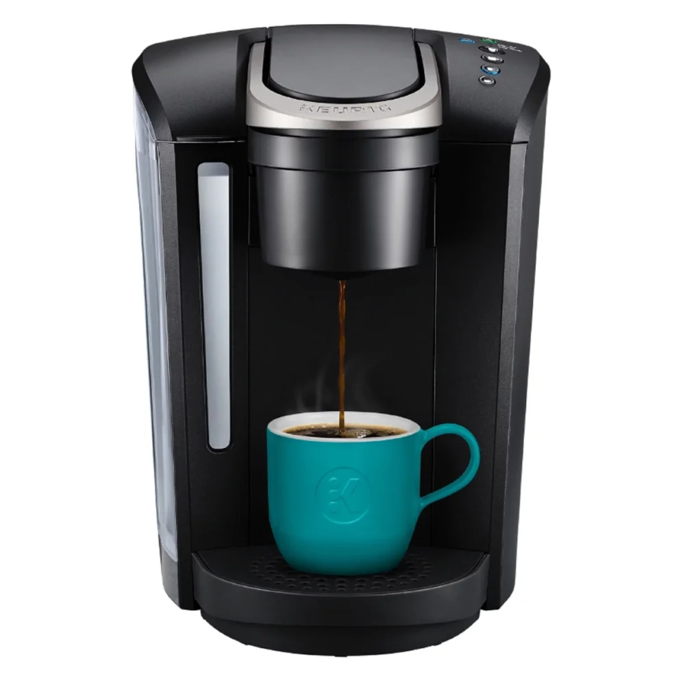 K-Select Single-Serve K-Cup Pod Coffee Maker with 12oz Brew Size, Strength Control, Matte Black 
K-Select Single-Serve K-Cup Pod Coffee Maker with 12oz Brew Size, Strength Control, Matte Black