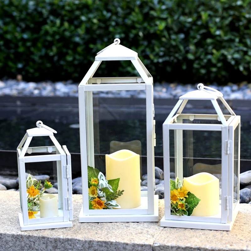 Wrought Iron Candle Holder Windproof Lamp Wedding Portable Tealight Candle Living Room Decoration Outdoor Bougeoir Home Decor
Wrought Iron Candle Holder Windproof Lamp Wedding Portable Tealight Candle Living Room Decoration Outdoor Bougeoir Home Decor