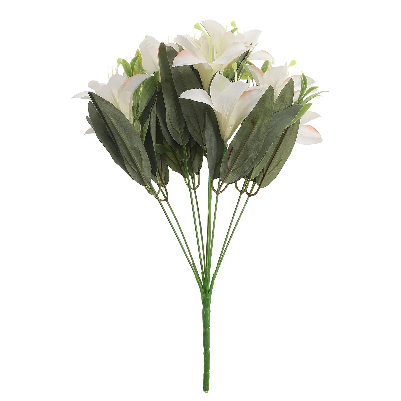

Shrub Flower Lifelike Artificial Lily Bouquet Prop Wedding Party Ornamental Simulated Decoration Flowers
