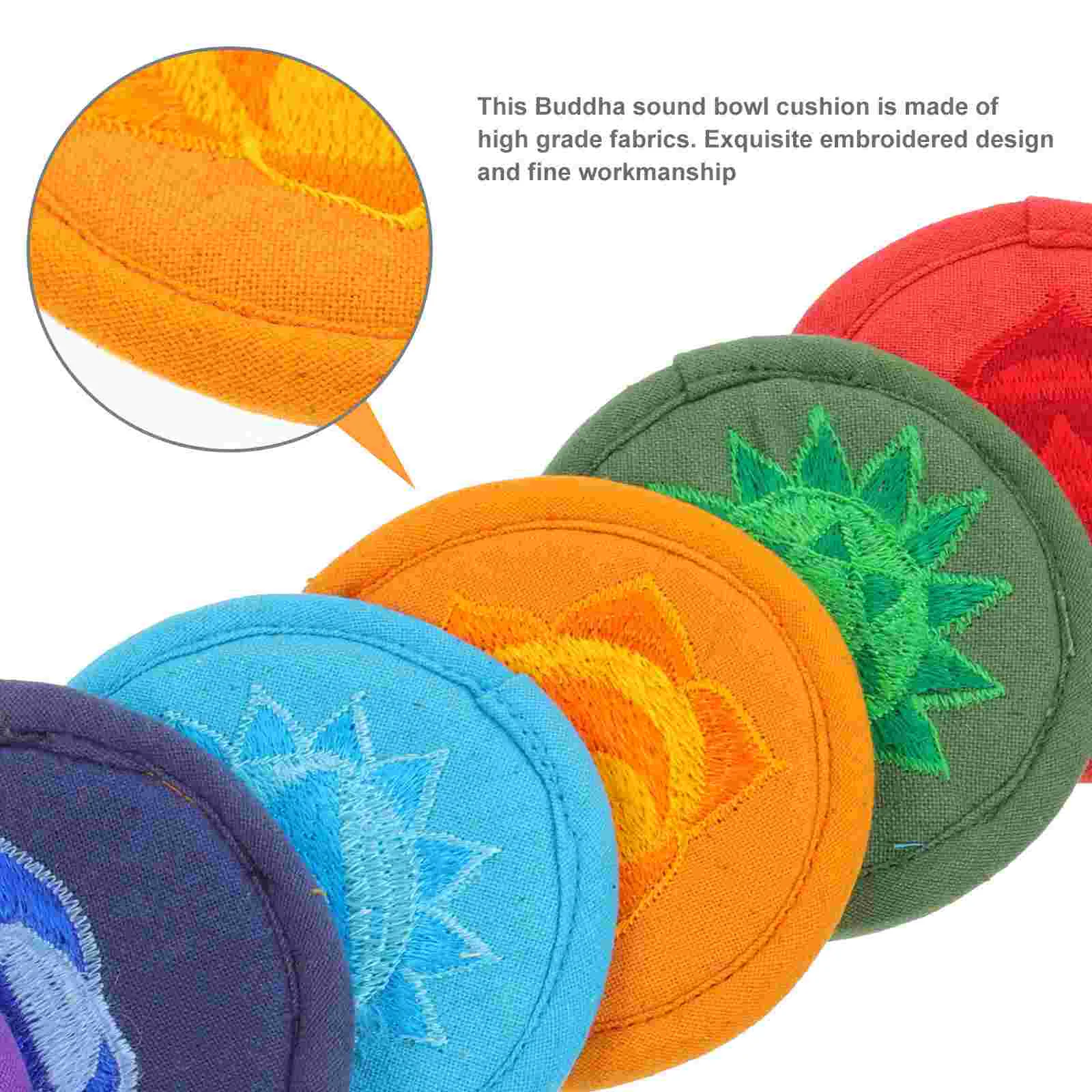 7 Pcs Bowl Bottom Mat Tibetan Singing Pillow Prayer Pad Sound Buddha Cushion Polyester
7 Pcs Bowl Bottom Mat Tibetan Singing Pillow Prayer Pad Sound Buddha Cushion Polyester