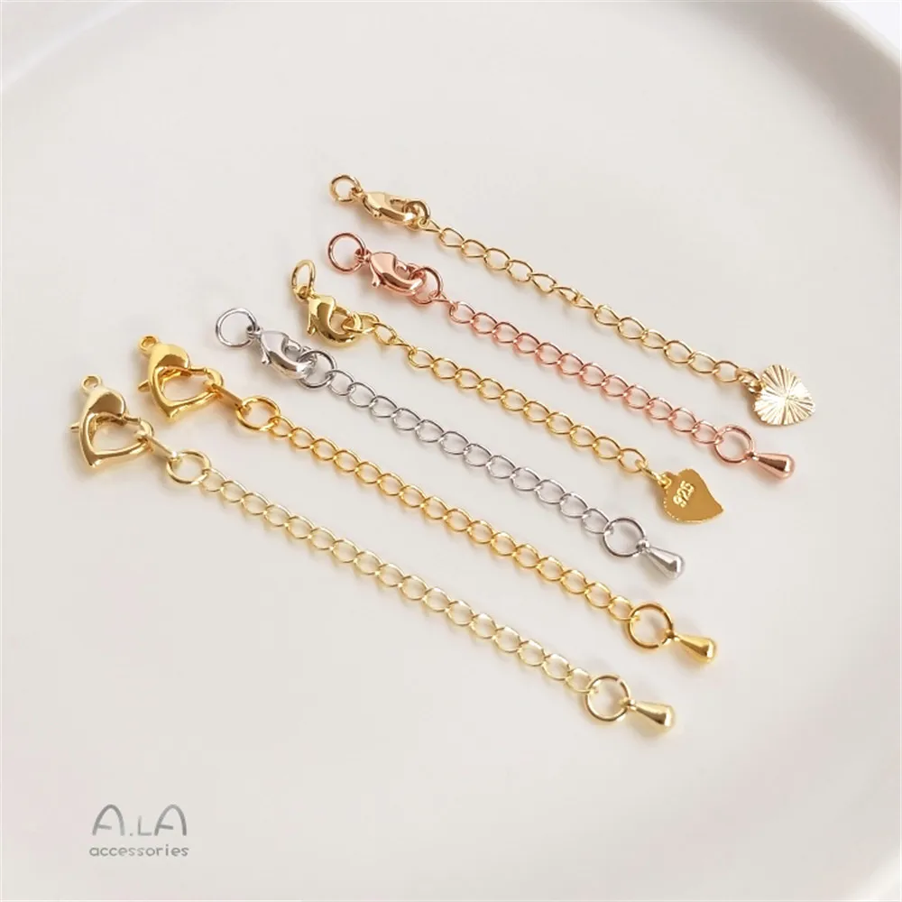 Tail chain Extension chain 18K real gold White gold Rose gold bracelet necklace DIY accessories jewelry materials
Tail chain Extension chain 18K real gold White gold Rose gold bracelet necklace DIY accessories jewelry materials