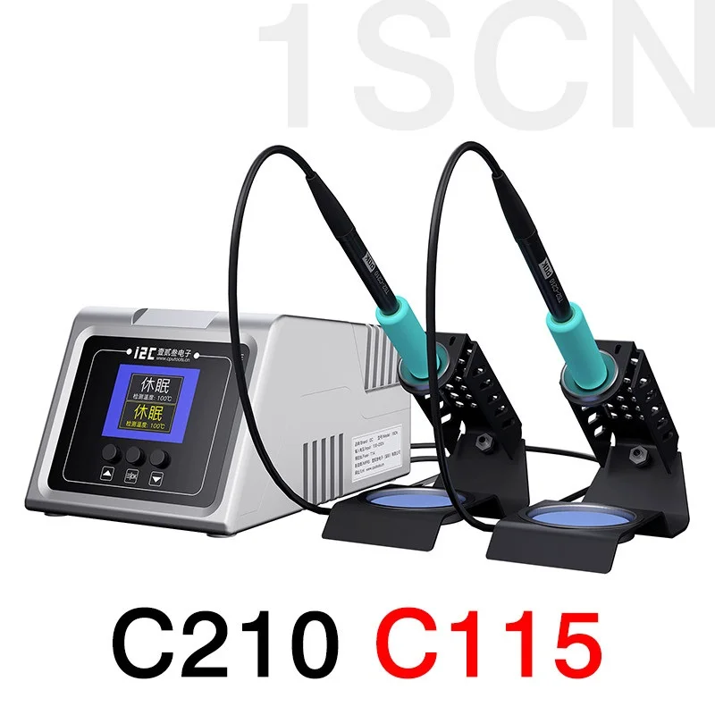 Интеллектуальная паяльная станция I2C 1SCN с двойной ручкой и наконечником C210 /C115, Электрический паяльник с подогревом 1s для телефона
Интеллектуальная паяльная станция I2C 1SCN с двойной ручкой и наконечником C210 /C115, Электрический паяльник с подогревом 1s для телефона