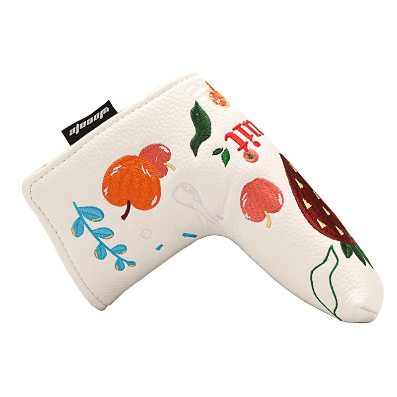 Wosofe Golf Blade Club Heads High Quality Embroidered Golf Putter Head PU Golf Head Covers Protection Set Fruit Style 
Wosofe Golf Blade Club Heads High Quality Embroidered Golf Putter Head PU Golf Head Covers Protection Set Fruit Style
