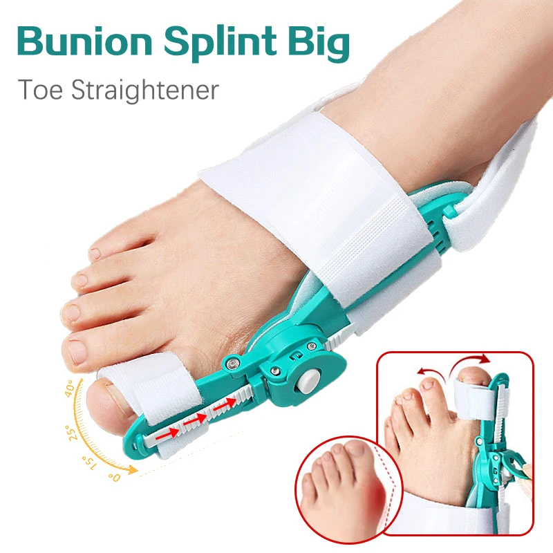 

1PC Bunion Splint Big Toe Straightener Corrector Adjustable Knob Hallux Valgus Correction Orthopedic Supplies Pedicure Foot Care