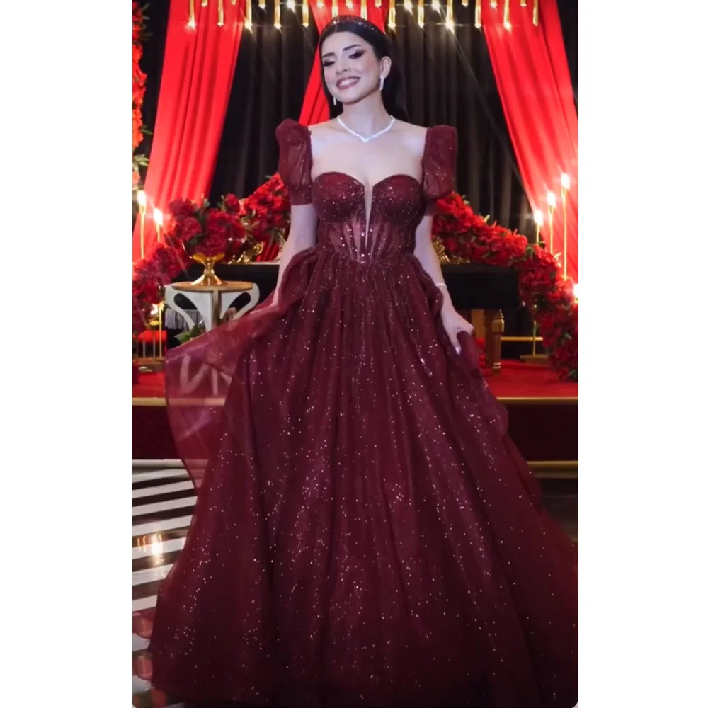 Burgundy A Line Prom Dress 2023 Sparkly Long Evening Party Gown Sweetheart Detachable Sleeves Beading Backless Woman Party Gala
Burgundy A Line Prom Dress 2023 Sparkly Long Evening Party Gown Sweetheart Detachable Sleeves Beading Backless Woman Party Gala