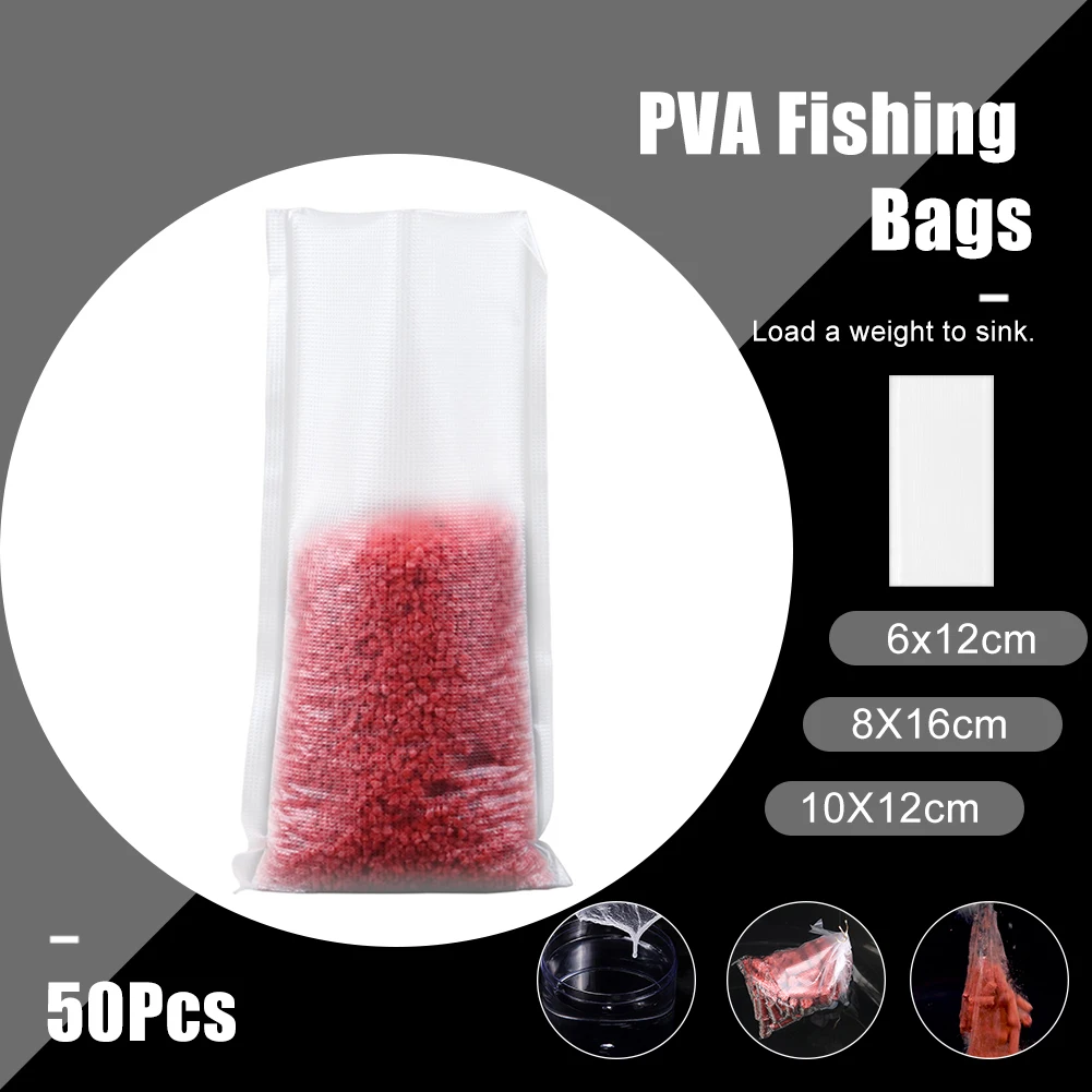 50pcs Carp Fishing PVA Bags Fast Water Soluble Bait Bag Environmental Fishing Feeder Bait Bag Carp Fishing Tackle Accessories
50pcs Carp Fishing PVA Bags Fast Water Soluble Bait Bag Environmental Fishing Feeder Bait Bag Carp Fishing Tackle Accessories