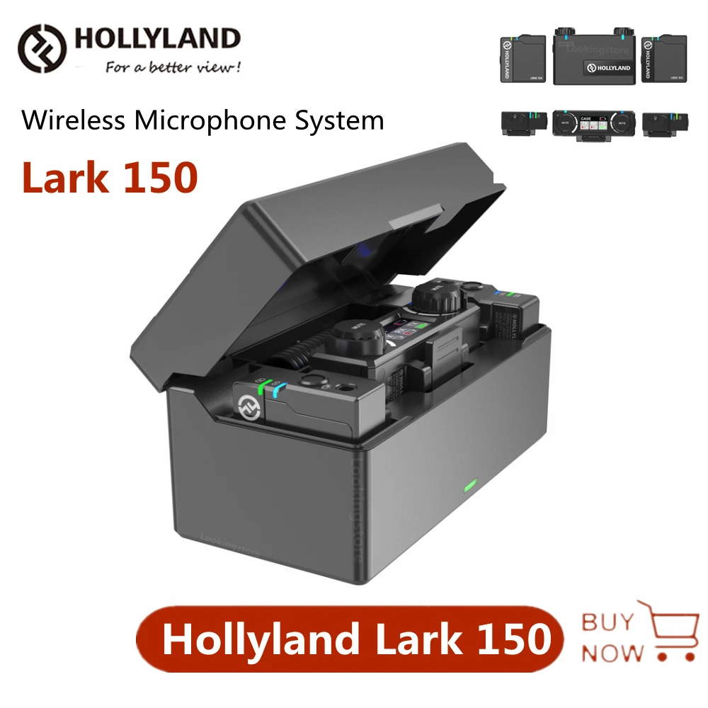 

Беспроводной петличный микрофон Hollyland LARK 150 LARK M1, профессиональный мини-микрофон для интервью Vlog, зарядная коробка для смартфонов DSLR