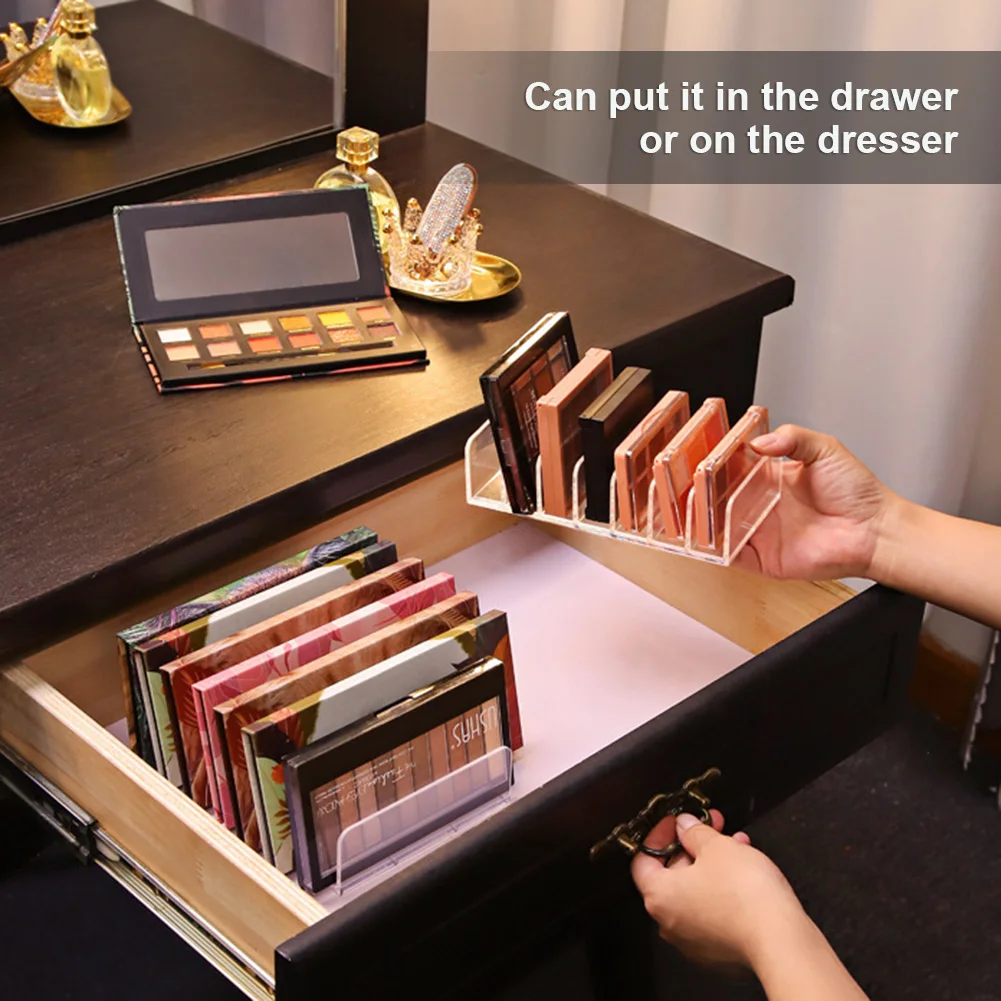 1Pc Eyeshadow Palette Organizer Eyepowder Storage Tray Cosmetics Rack Makeup Tools Compartment Holder For Women
1Pc Eyeshadow Palette Organizer Eyepowder Storage Tray Cosmetics Rack Makeup Tools Compartment Holder For Women