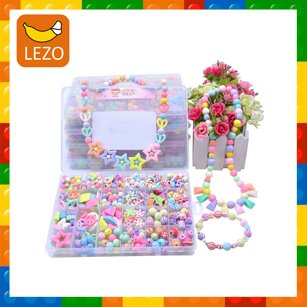24 Grids DIY Handmade Acrylic Beads Toy with Accessory Set Children Creative Girl Jewelry Making Toys Educational Toys for Girls
24 Grids DIY Handmade Acrylic Beads Toy with Accessory Set Children Creative Girl Jewelry Making Toys Educational Toys for Girls