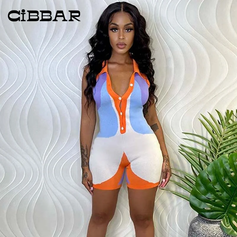 CIBBAR Streetwear Casual Fashion Knitted Overalls Women's Summer Sporty Sleeveless Bodycon Playsuit Multi-Color Elegant Romper
CIBBAR Streetwear Casual Fashion Knitted Overalls Women's Summer Sporty Sleeveless Bodycon Playsuit Multi-Color Elegant Romper