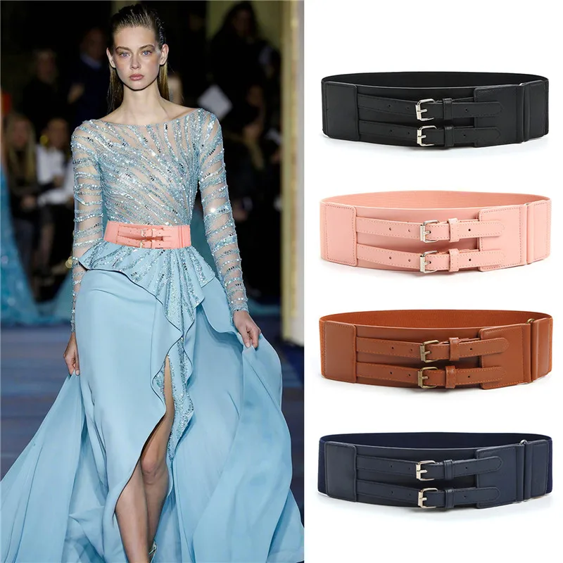 Fashion Women Waistband Width 2 Pin Button Coat Decoration Elastic Wide Belt Down Jacket With Dress Sweater Versatile Winter
Fashion Women Waistband Width 2 Pin Button Coat Decoration Elastic Wide Belt Down Jacket With Dress Sweater Versatile Winter