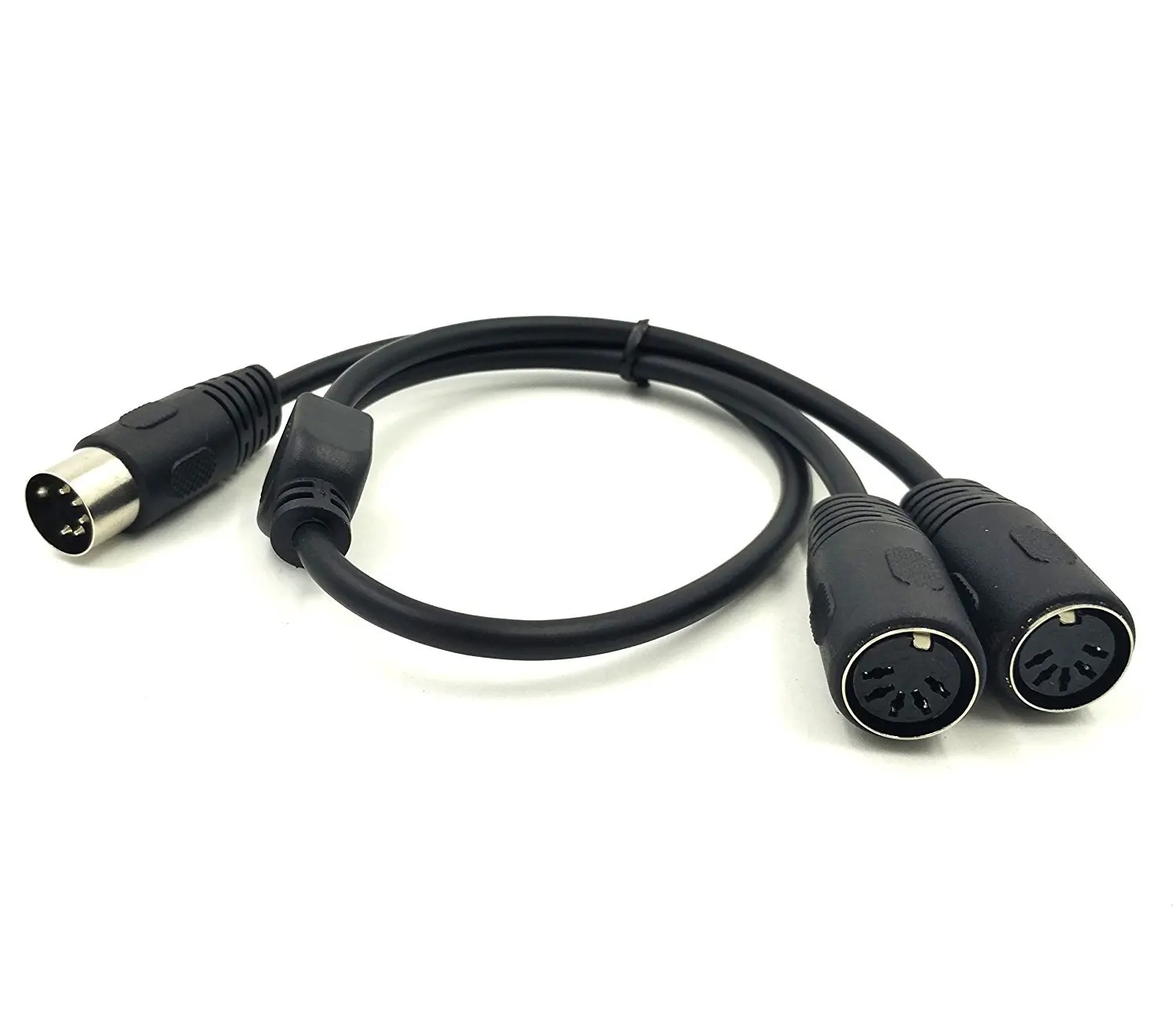 MIDI DIN 5-Pin Splitter Y Adapter Cable, MIDI 5Pin Male To Dual 2 X DIN-5 Female Extension Audio Cable For MIDI Keyboard 50cm
MIDI DIN 5-Pin Splitter Y Adapter Cable, MIDI 5Pin Male To Dual 2 X DIN-5 Female Extension Audio Cable For MIDI Keyboard 50cm